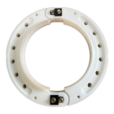 عجلة مسطحة بيضاء من البوليمر