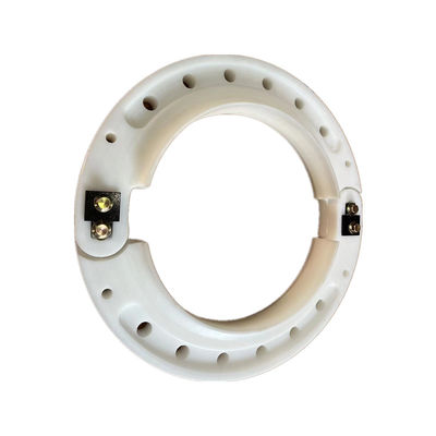 عجلة مسطحة بيضاء من البوليمر